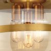 Minimalistyczna lampa sufitowa plafon szklana kula antyczny mosiądz vintage Nottingham QN-NOTTINGHAM-F-L-AB